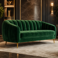 Patchvitafit™ Emerald Channel Velvet Sofa