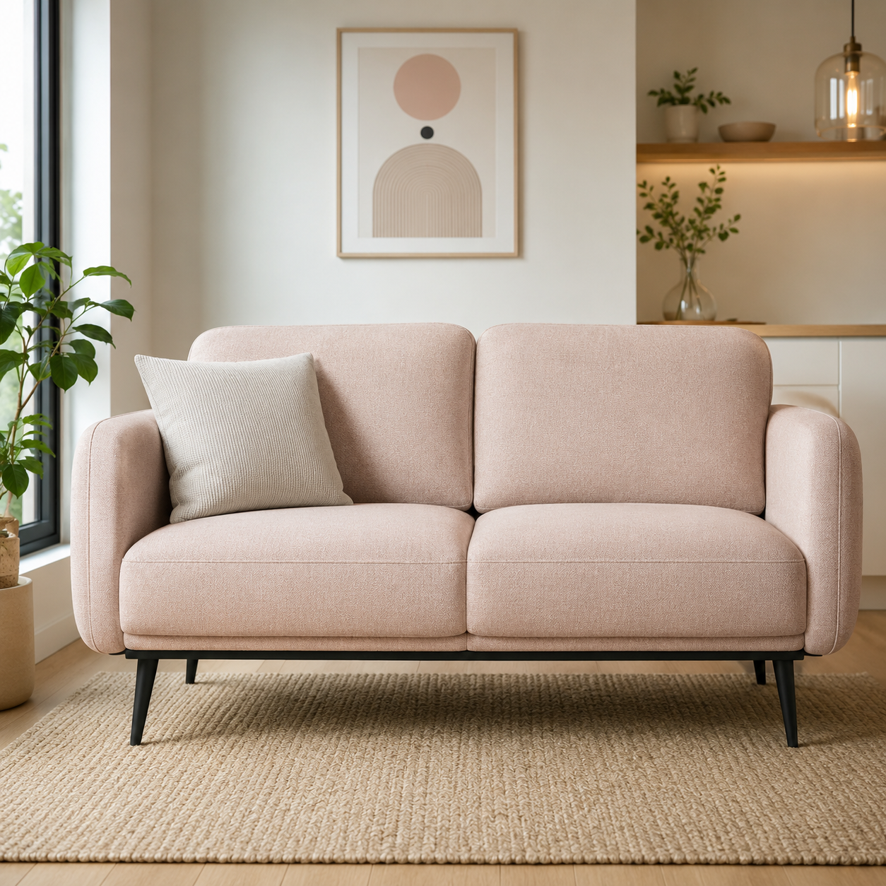 Patchvitafit™ BlushNest Apartment Loveseat